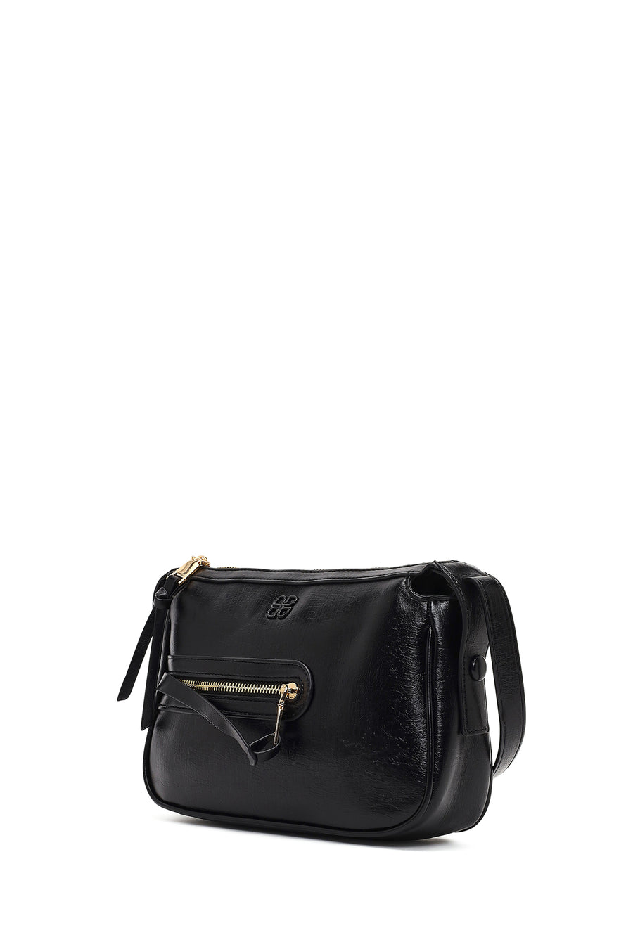 Women's Black Long Strap Crossbody Bag