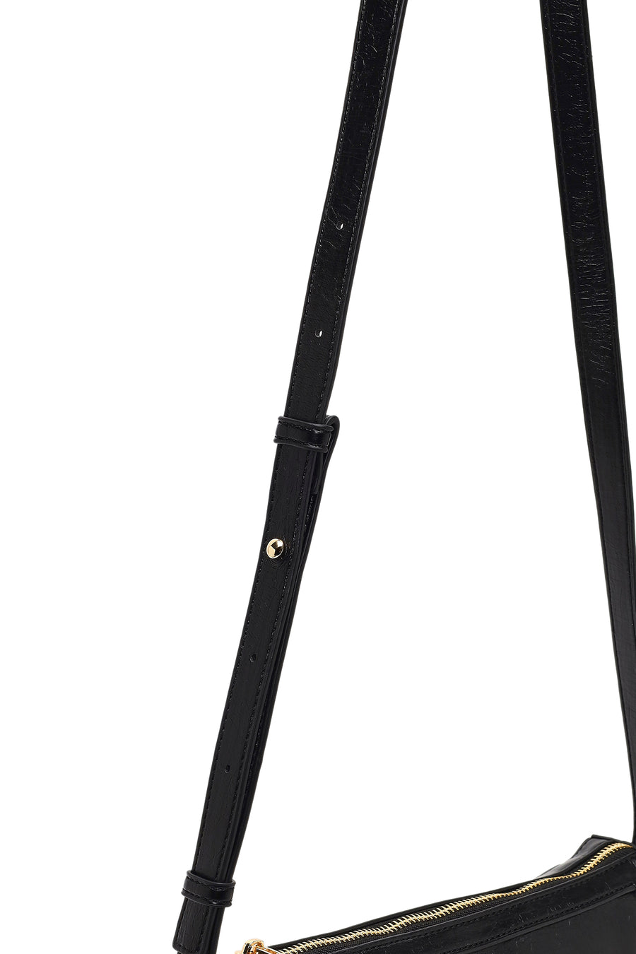 Women's Black Long Strap Crossbody Bag