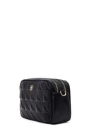 Women's Black Long Strapped Printed Crossbody Bag | Derimod