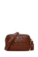Women's Brown Long Strapped Printed Crossbody Bag | Derimod