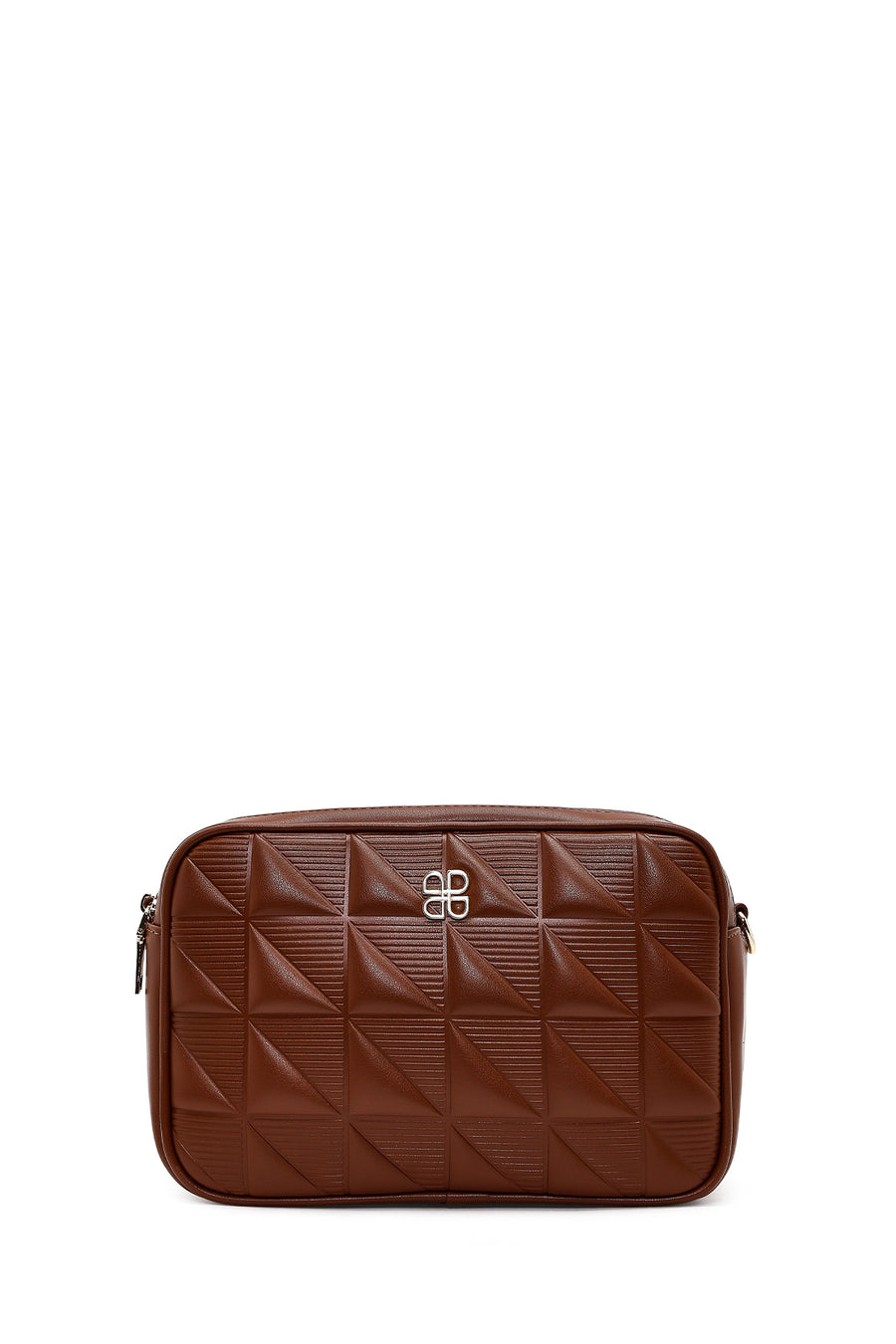 Women's Brown Long Strapped Printed Crossbody Bag