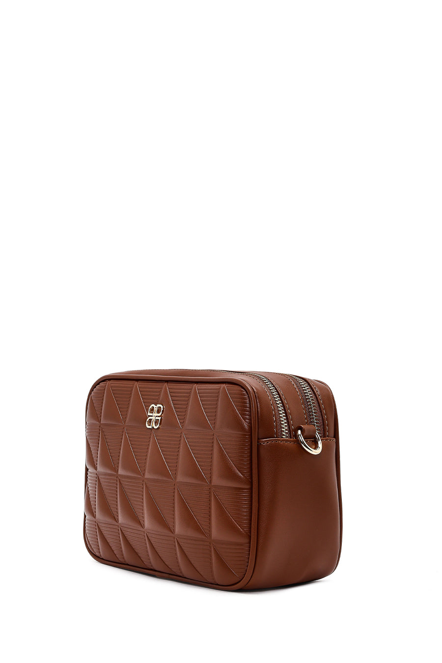 Women's Brown Long Strapped Printed Crossbody Bag