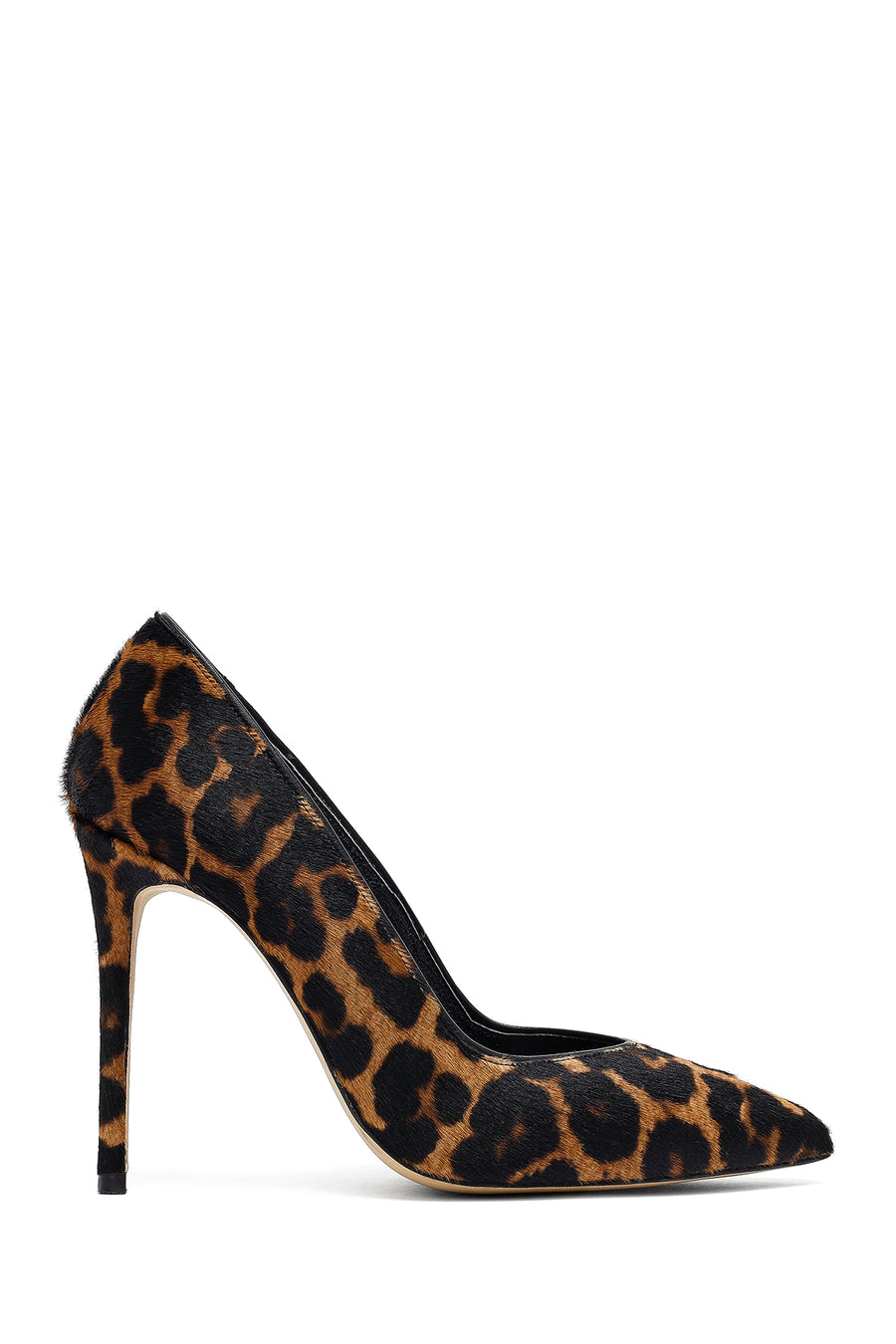 Kadın Leopar Yüksek İnce Topuklu Deri Stiletto 25AFD1210W2 | Derimod