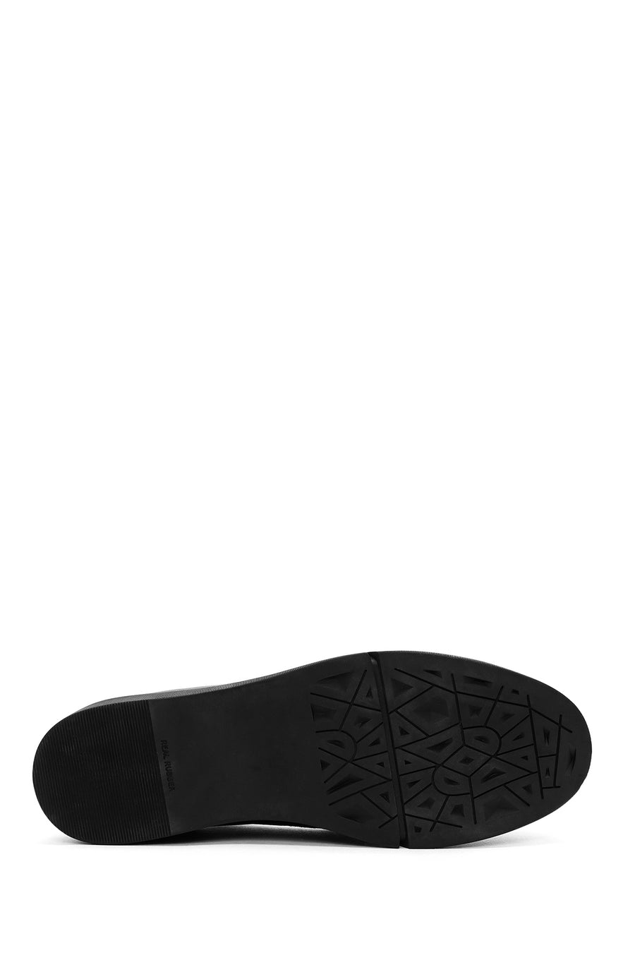 Woman Black Buckle Leather Comfort Loafer