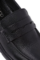 Woman Siyah Leather Comfort Loafer | Derimod