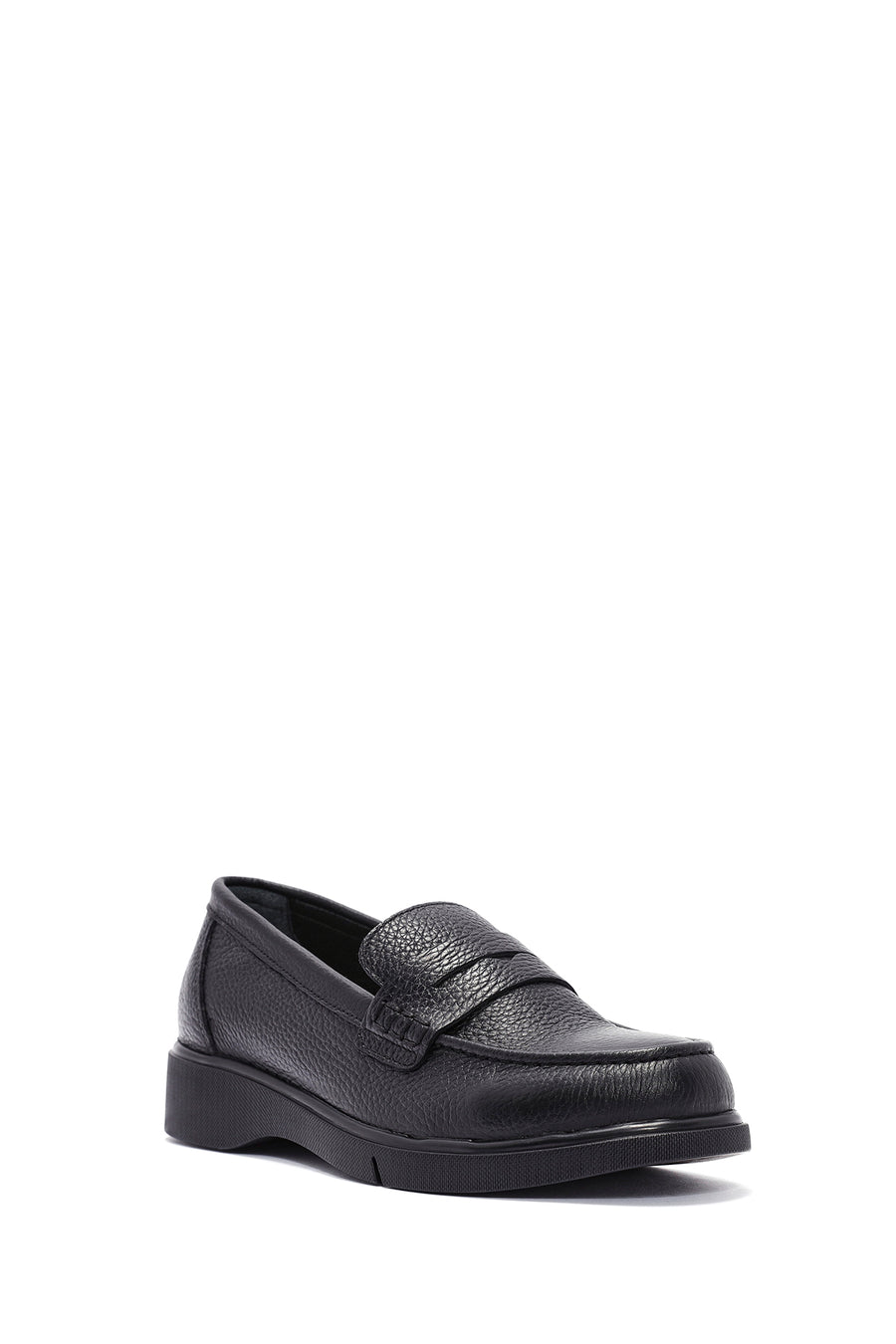 Woman Siyah Leather Comfort Loafer