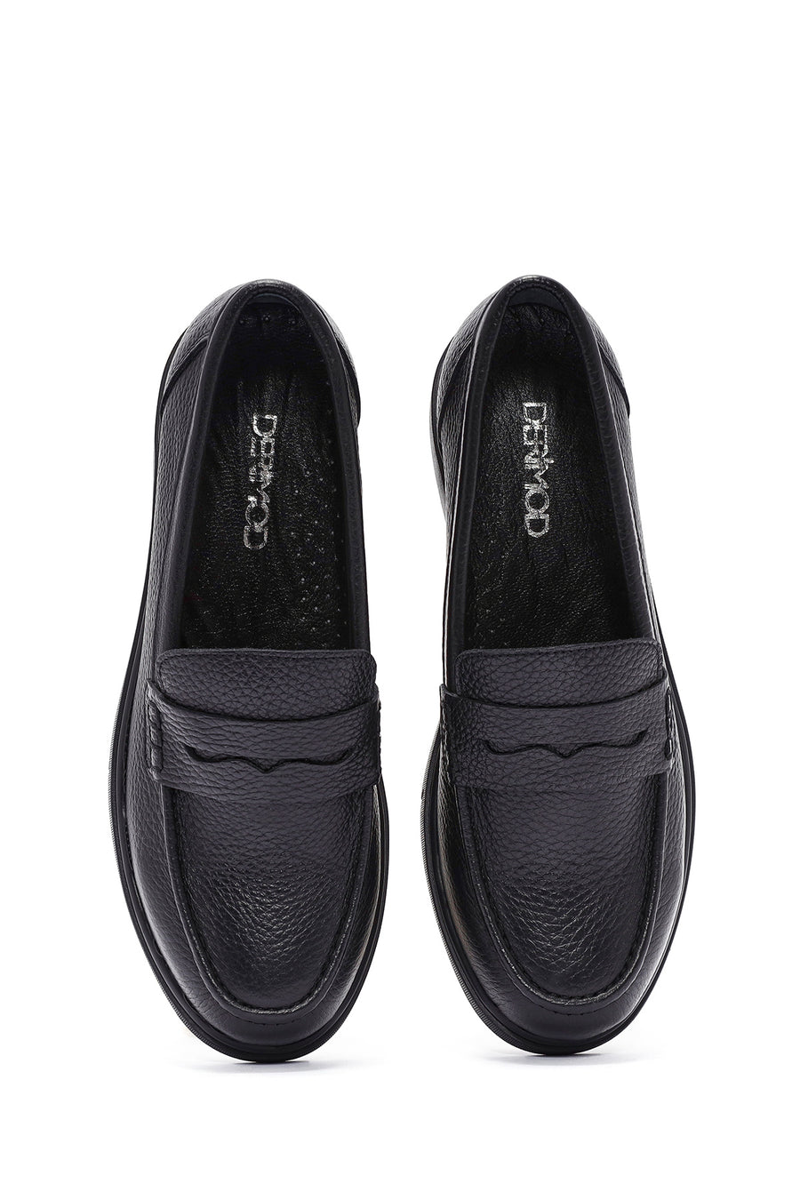 Woman Siyah Leather Comfort Loafer