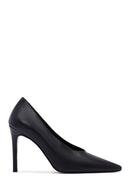 Woman Black Stiletto Heels Leather Stiletto | Derimod