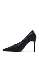 Woman Black Stiletto Heels Leather Stiletto | Derimod