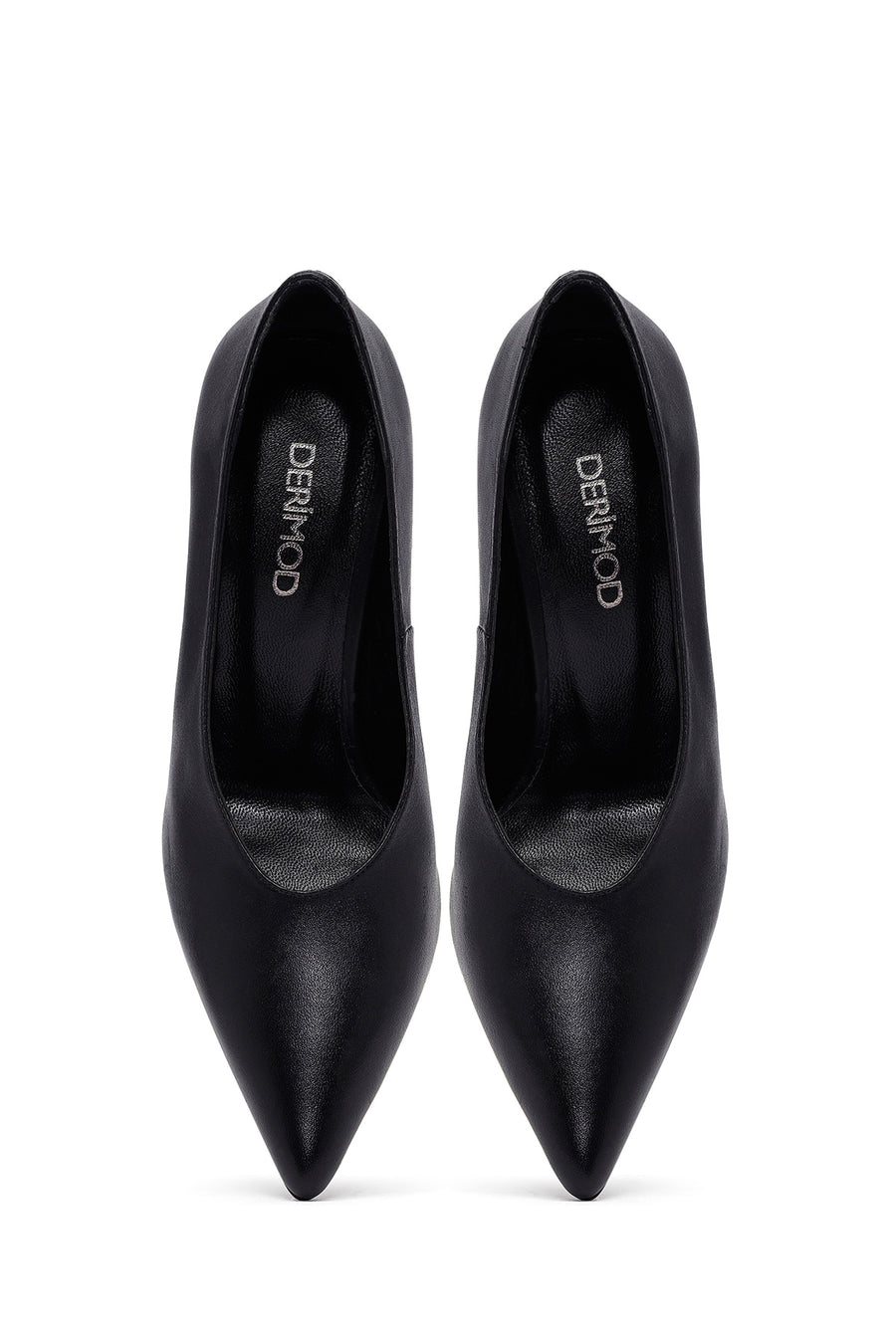Woman Black Stiletto Heels Leather Stiletto