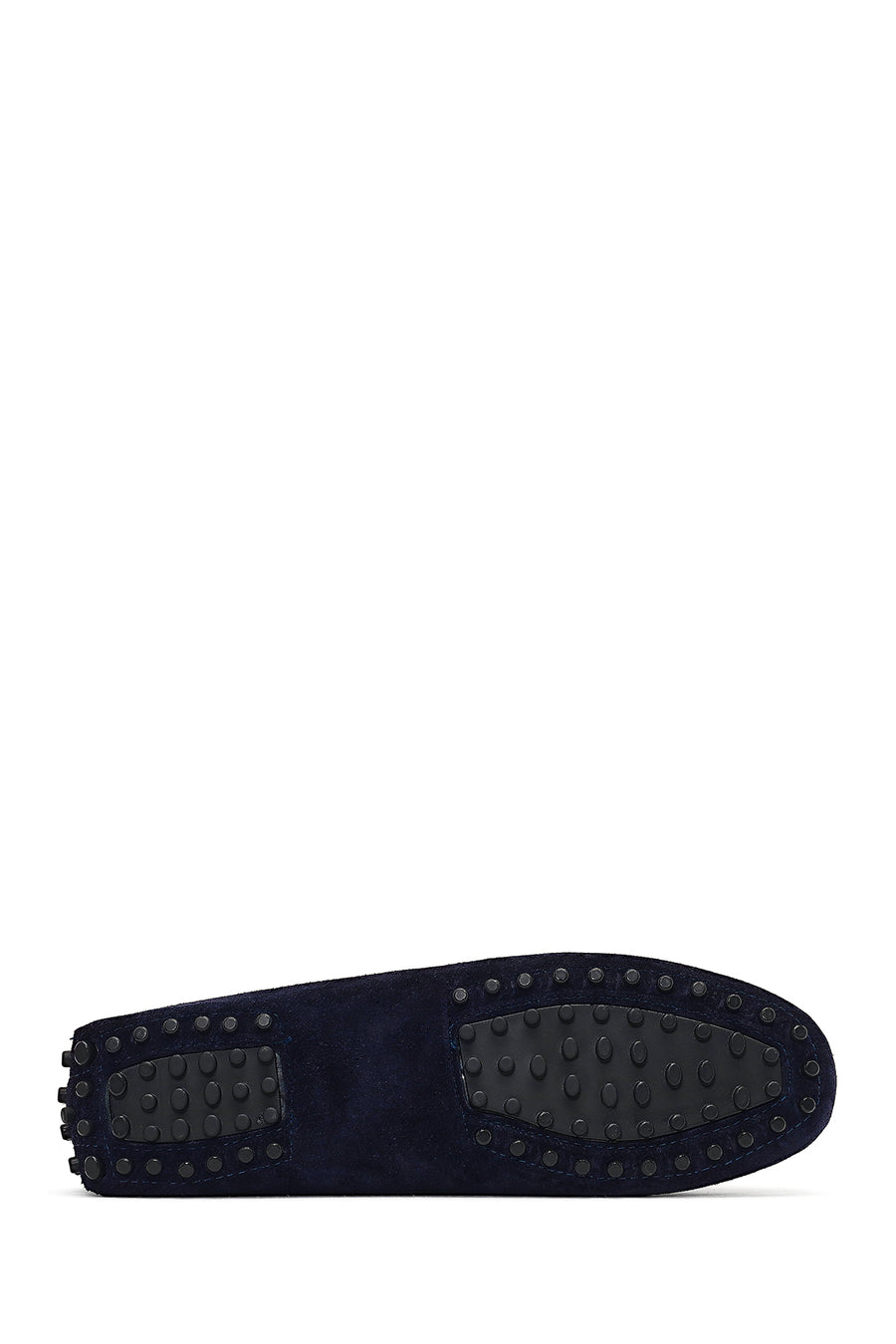 Women's Navy Blue Tassel Suede Leather Loafer