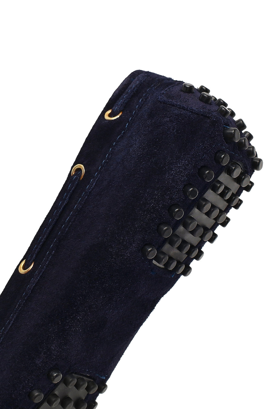 Women's Navy Blue Tassel Suede Leather Loafer