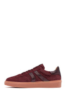 Kadın Bordo Bağcıklı Süet Deri Sneaker | Derimod