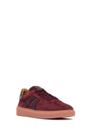 Kadın Bordo Bağcıklı Süet Deri Sneaker | Derimod