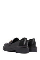 Kadın Siyah Tokalı Maskülen Loafer | Derimod