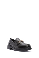 Kadın Siyah Tokalı Maskülen Loafer | Derimod
