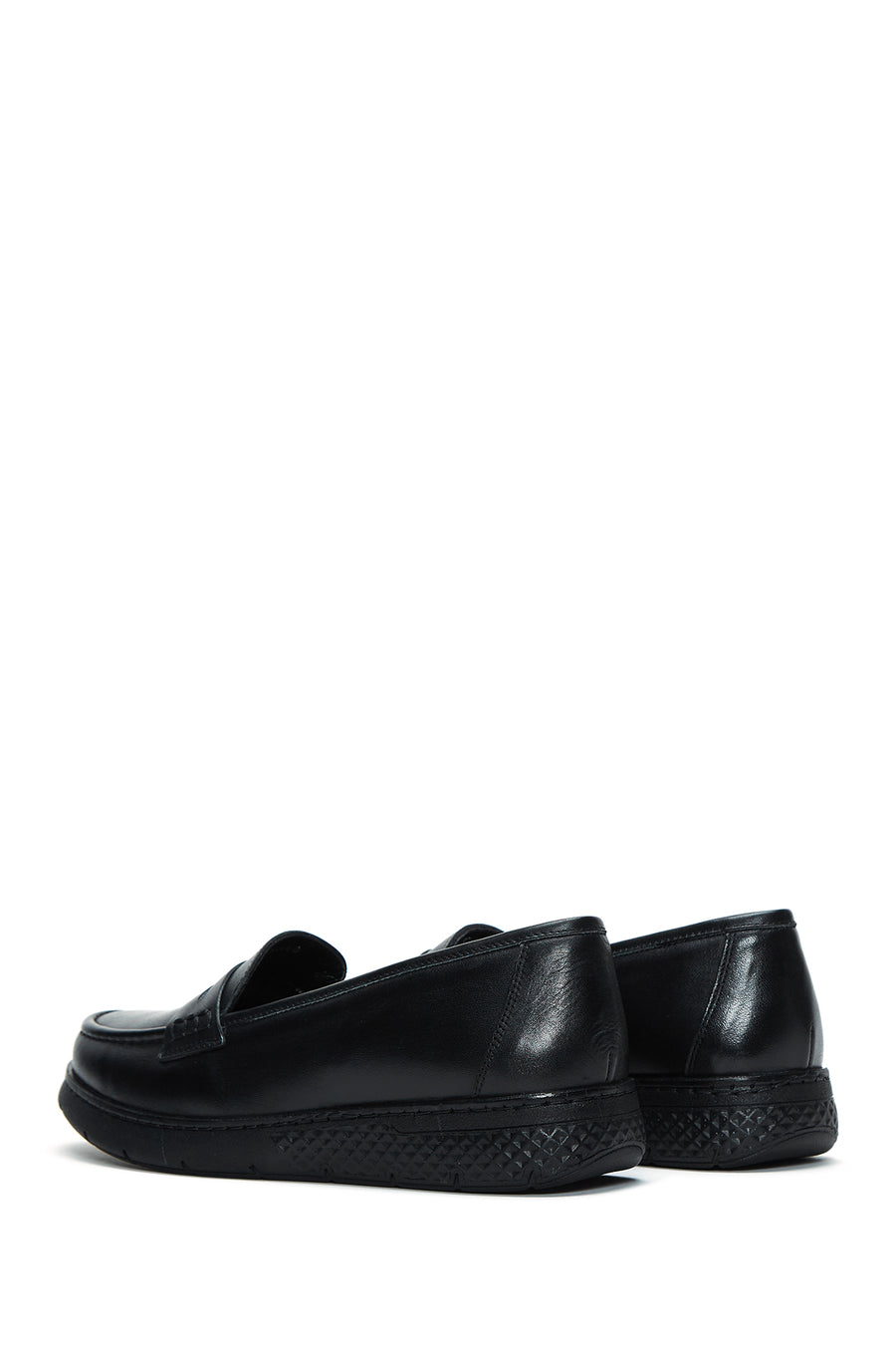 Woman Siyah Leather Comfort Loafer