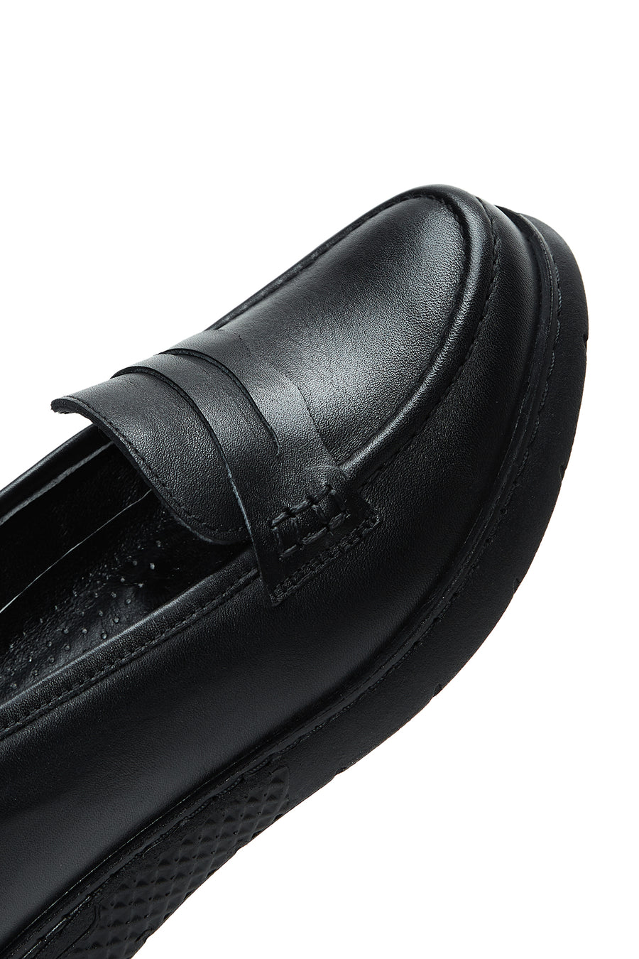 Woman Siyah Leather Comfort Loafer