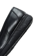 Woman Siyah Leather Comfort Loafer | Derimod