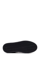 Woman Black Laced Leather Sneakers | Derimod