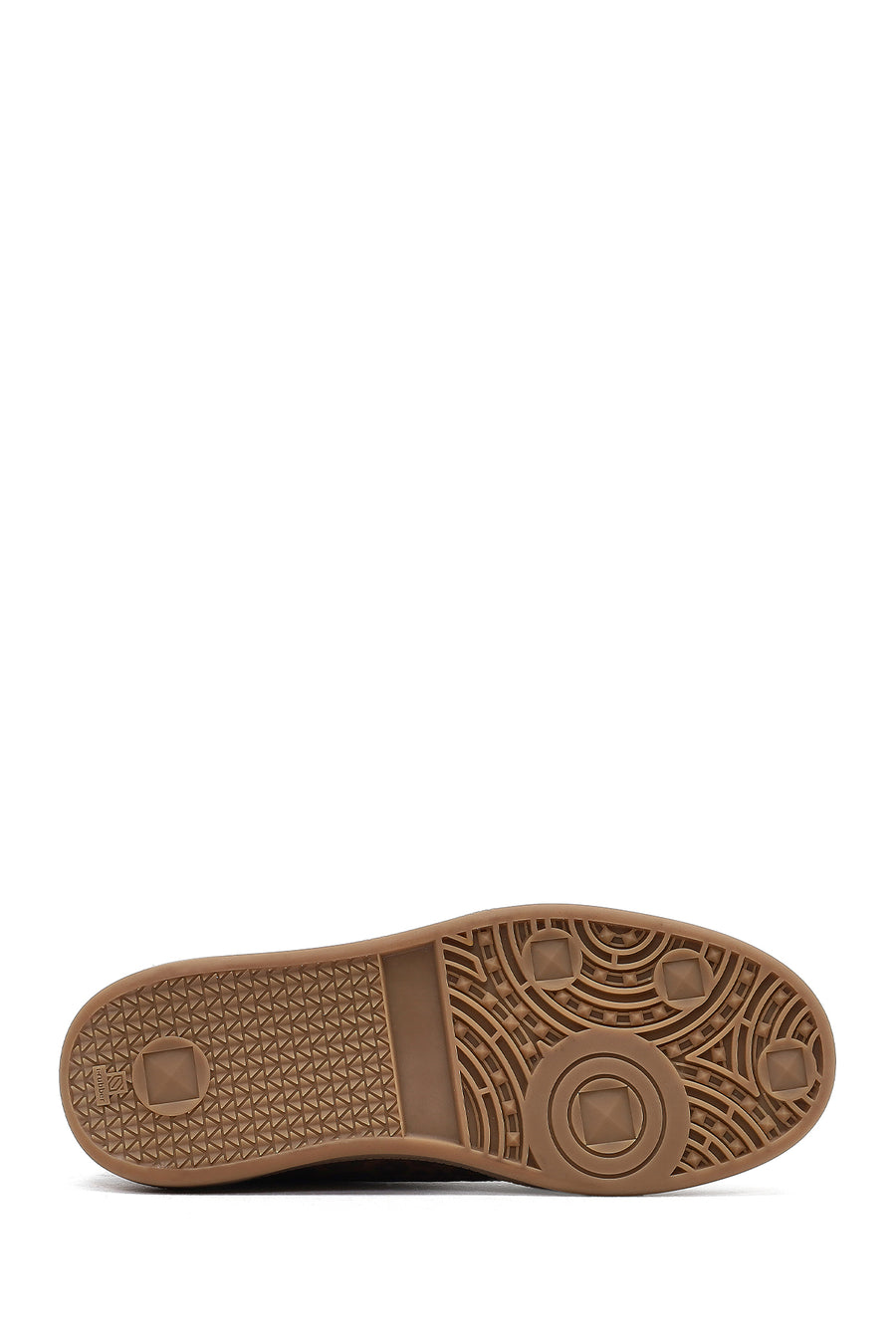 Kadın Kahverengi Bağcıklı Leopar Desenli Süet Deri Sneaker