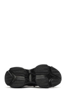 Derimod Zero Women's Black Lace-Up Stone Detailed Fabric Sneaker | Derimod