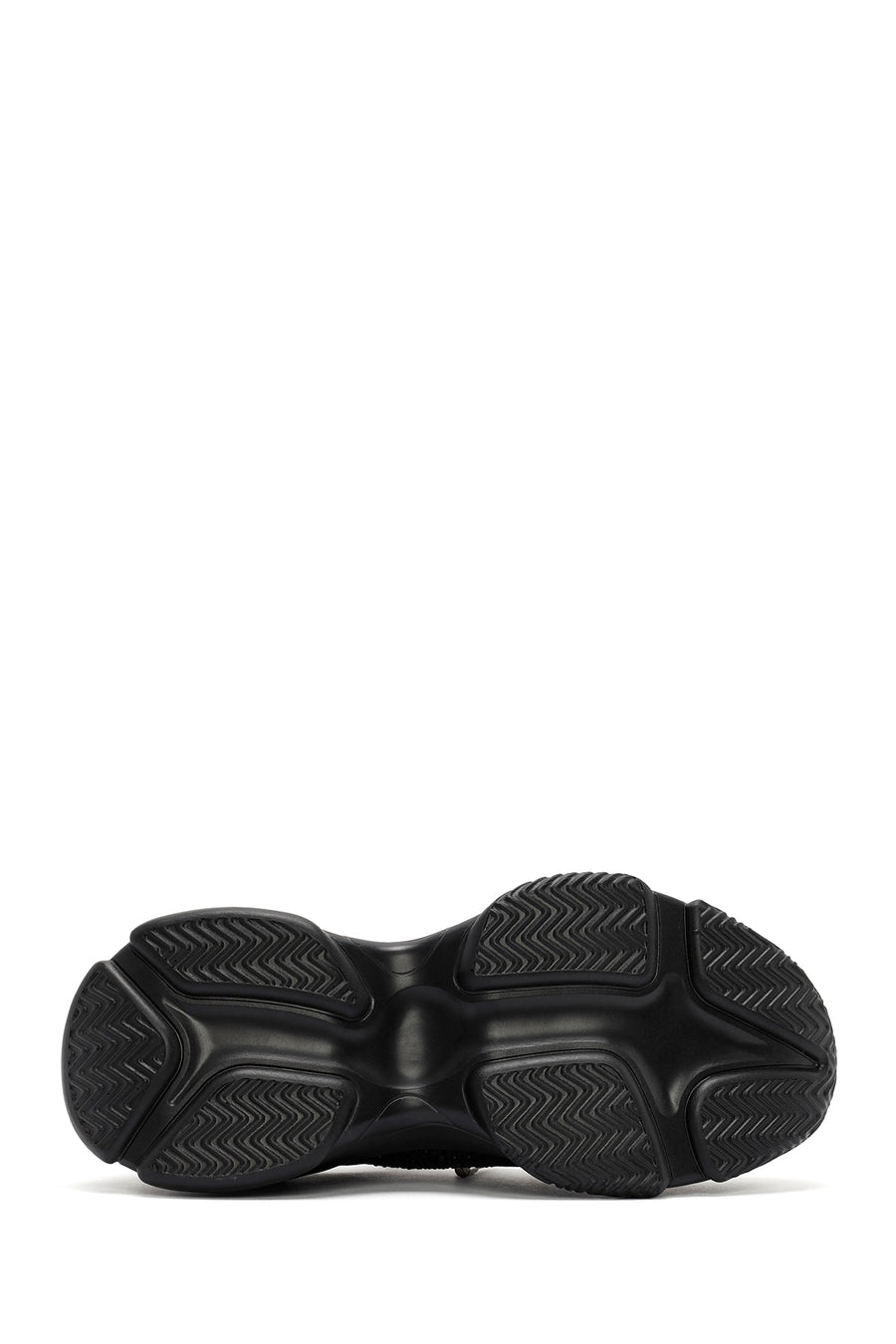 Derimod Zero Women's Black Lace-Up Stone Detailed Fabric Sneaker