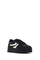Kadın Siyah Bağcıklı Kalın Tabanlı Sneaker | Derimod