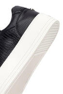 Women's Black Lace-Up Thick-Soled Sneaker | Derimod