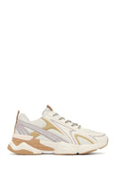Women's Cream Lace-Up Thick-Soled Sneaker | Derimod