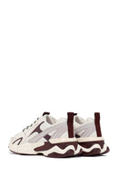 Kadın Bordo Bağcıklı Kalın Tabanlı Sneaker | Derimod