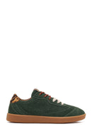 Derimod Studio Women's Green Lace-Up Suede Sneaker | Derimod
