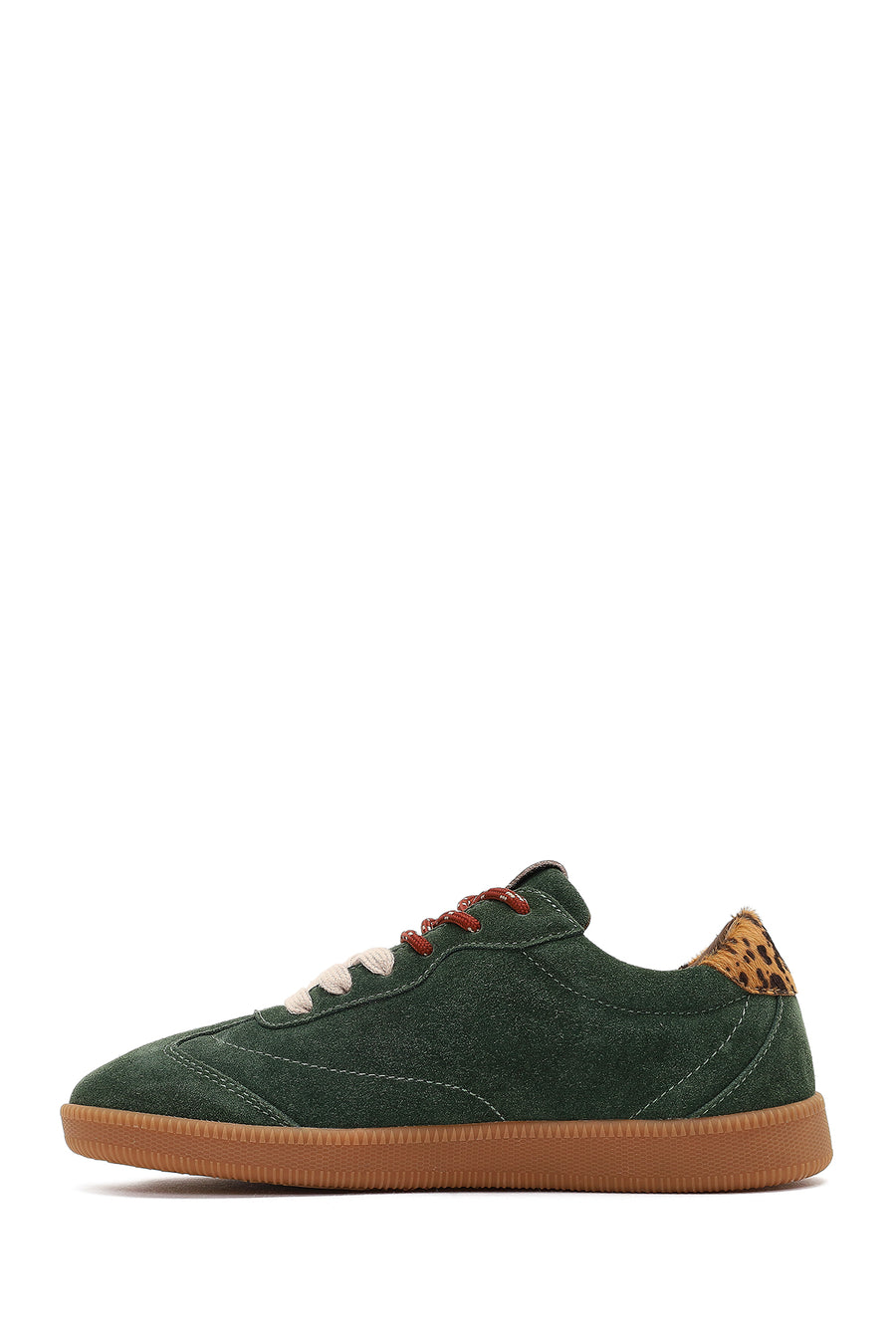 Derimod Studio Women's Green Lace-Up Suede Sneaker