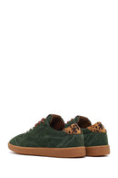 Derimod Studio Women's Green Lace-Up Suede Sneaker | Derimod