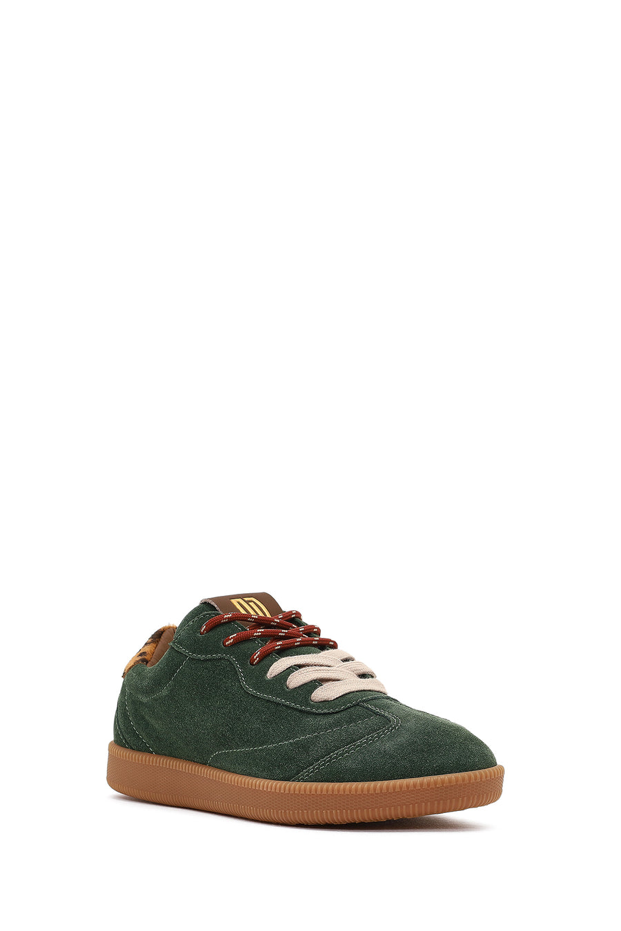 Derimod Studio Women's Green Lace-Up Suede Sneaker