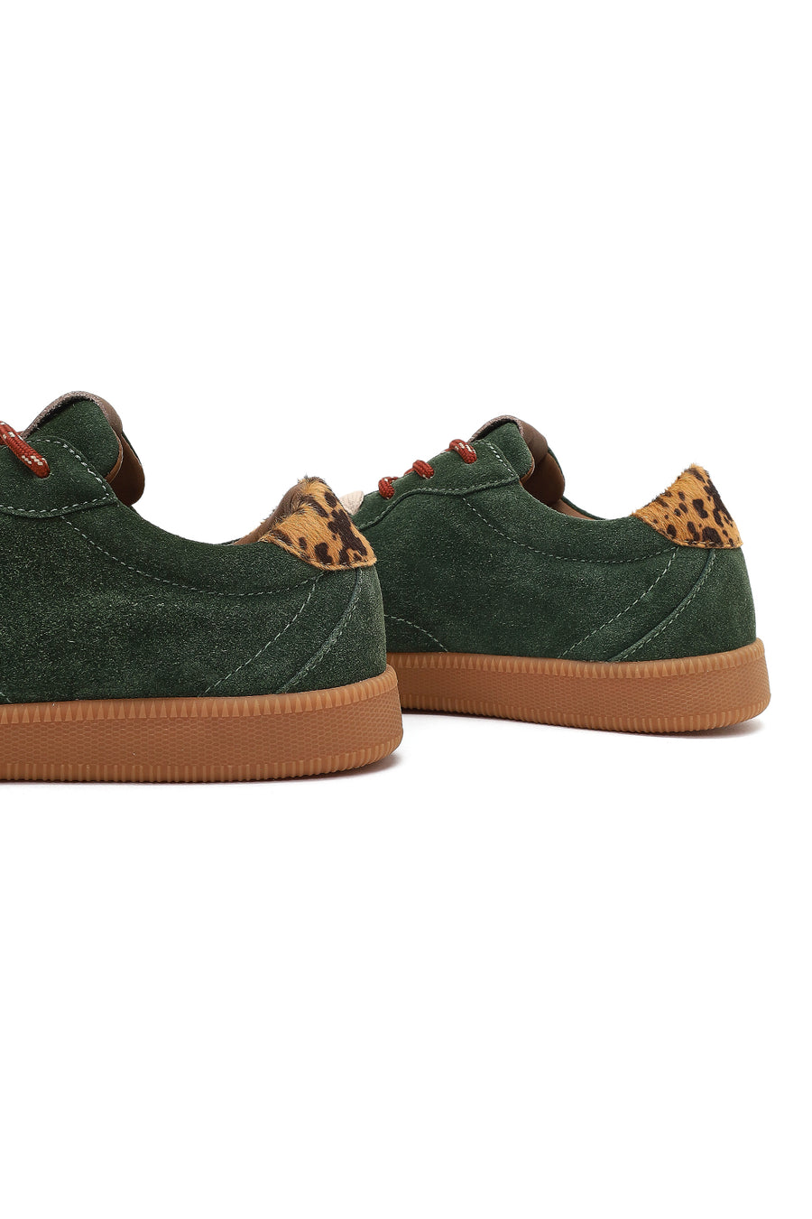 Derimod Studio Women's Green Lace-Up Suede Sneaker