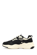 Kadın Siyah Bağcıklı Kalın Tabanlı Sneaker | Derimod