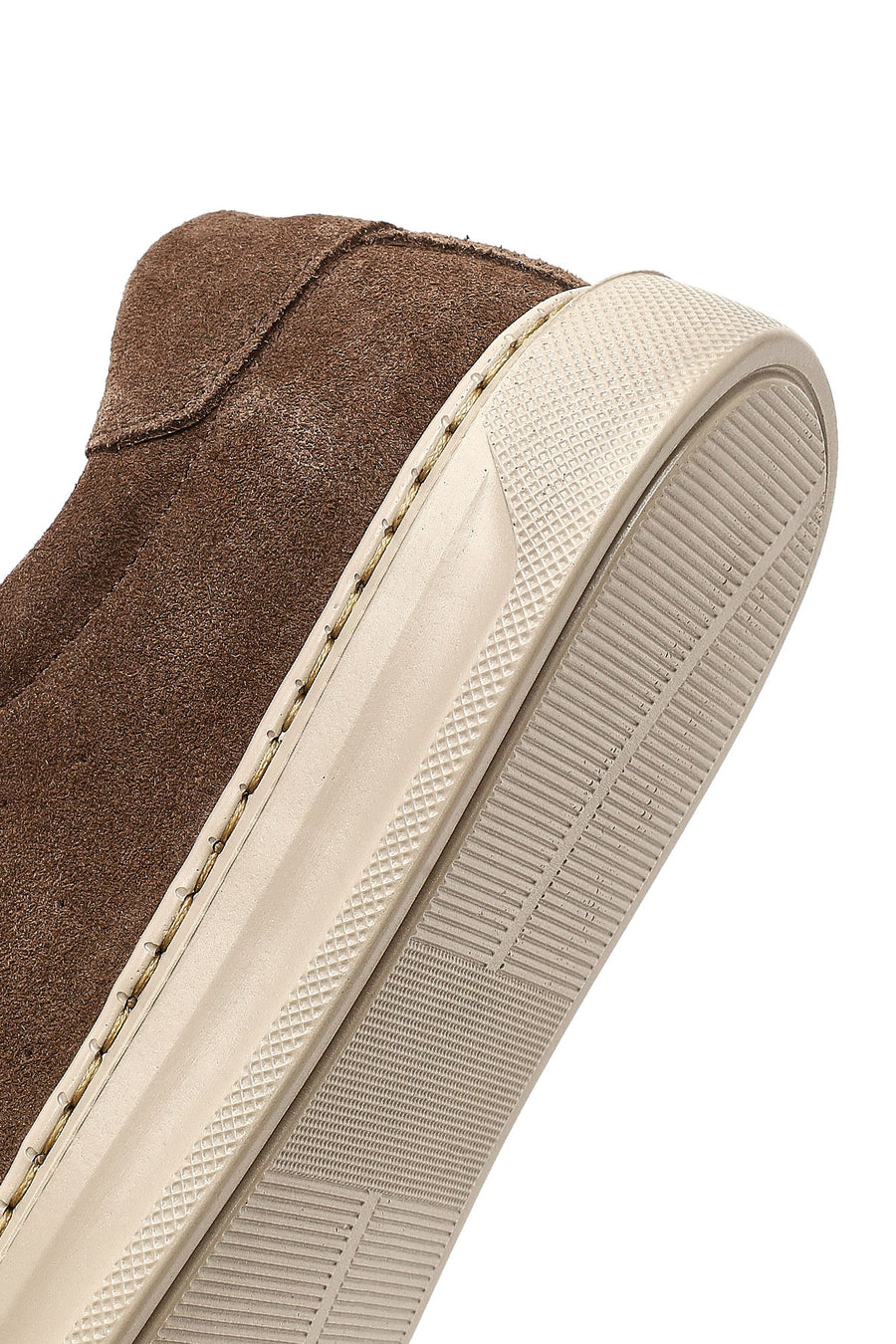 Kadın Kahverengi Bağcıklı Süet Deri Sneaker