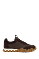 Women's Brown Lace-Up Leather Sneaker | Derimod