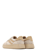 Women's Beige Lace-up Suede Leather Sneaker | Derimod
