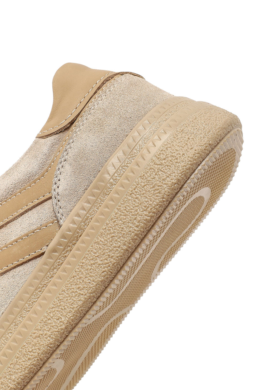 Women's Beige Lace-up Suede Leather Sneaker