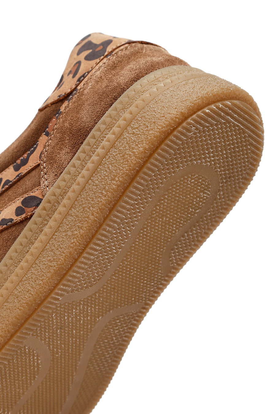 Women's Tan Lace-Up Suede Leather Sneaker