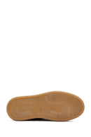 Women's Tan Lace-Up Suede Leather Sneaker | Derimod