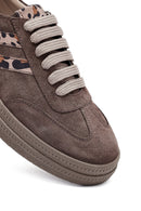 Kadın Vizon Bağcıklı Süet Deri Sneaker | Derimod