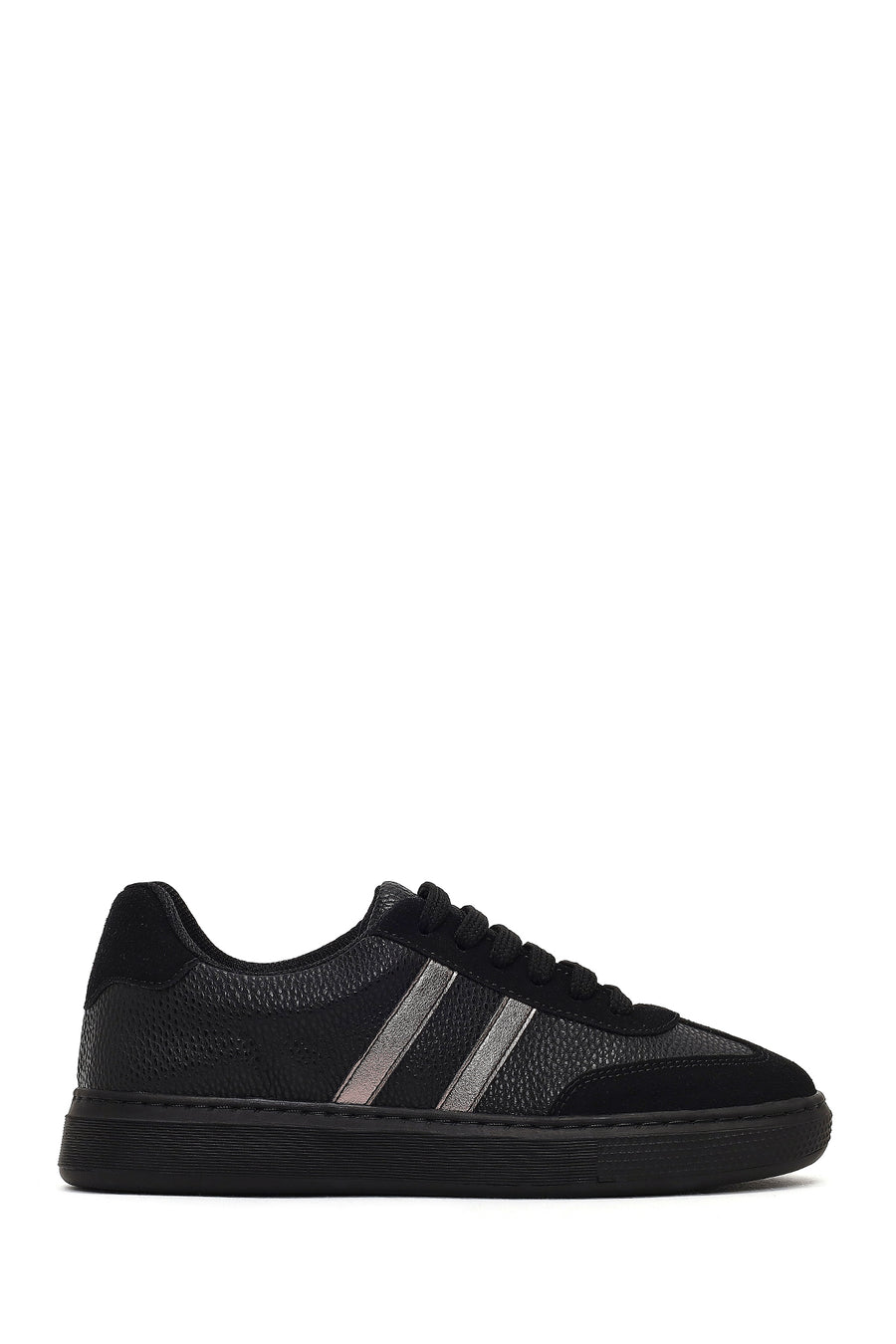 Kadın Siyah Bağcıklı Kalın Tabanlı Sneaker 25AFE145414 | Derimod
