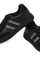 Kadın Siyah Bağcıklı Kalın Tabanlı Sneaker | Derimod