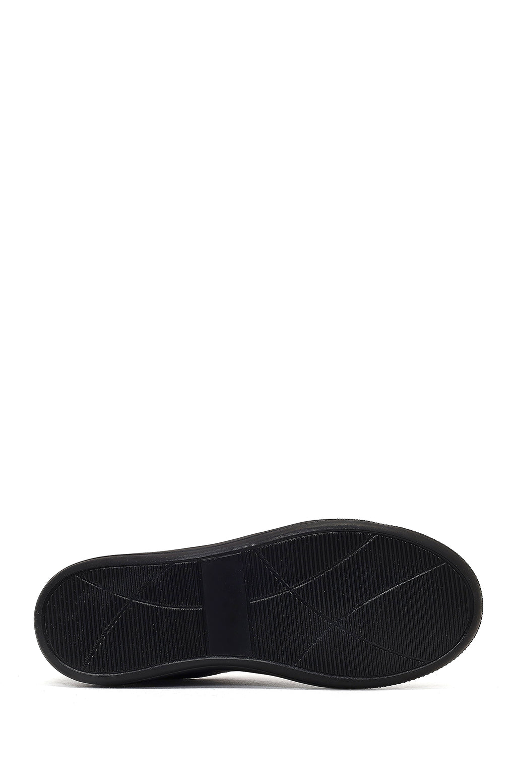Kadın Siyah Bağcıklı Kalın Tabanlı Sneaker