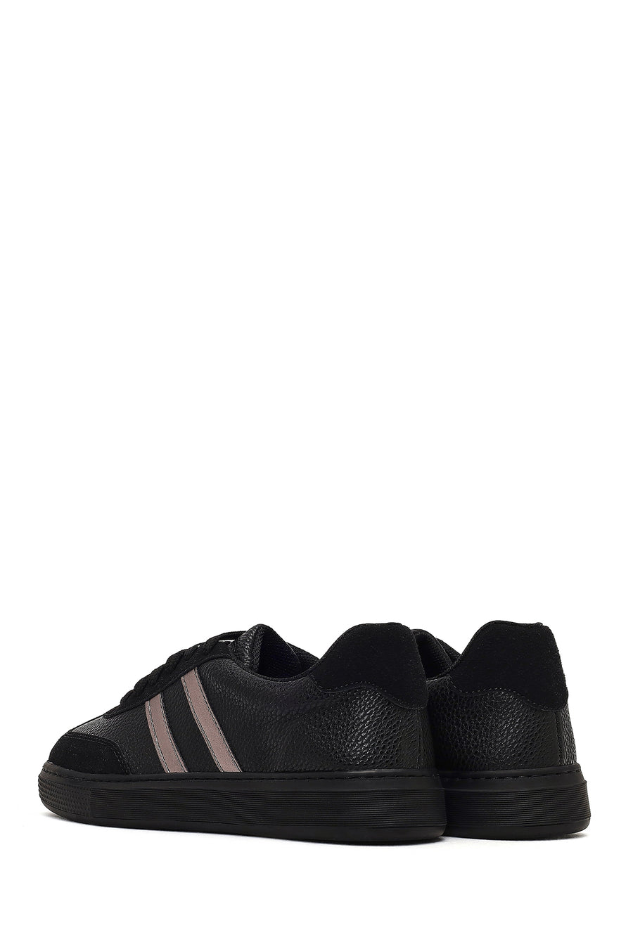Kadın Siyah Bağcıklı Kalın Tabanlı Sneaker