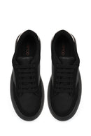 Kadın Siyah Bağcıklı Kalın Tabanlı Sneaker | Derimod