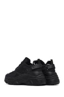 Kadın Siyah Bağcıklı Kalın Tabanlı Sneaker | Derimod